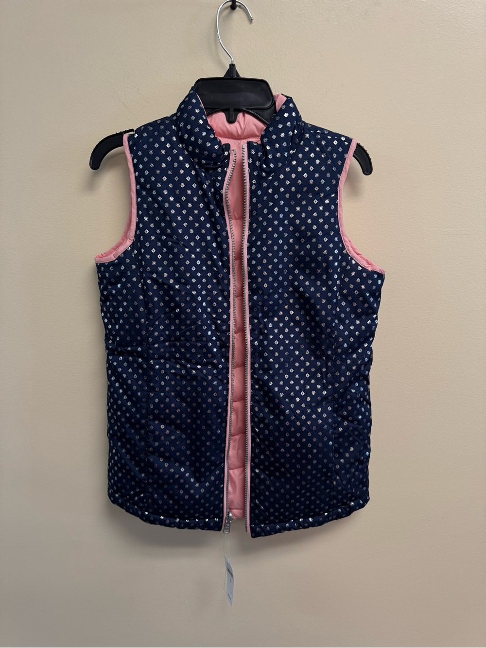 GAP Navy /Pink Reversible Puffer Vest